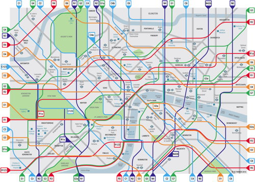 London Cycle Map (inner London)